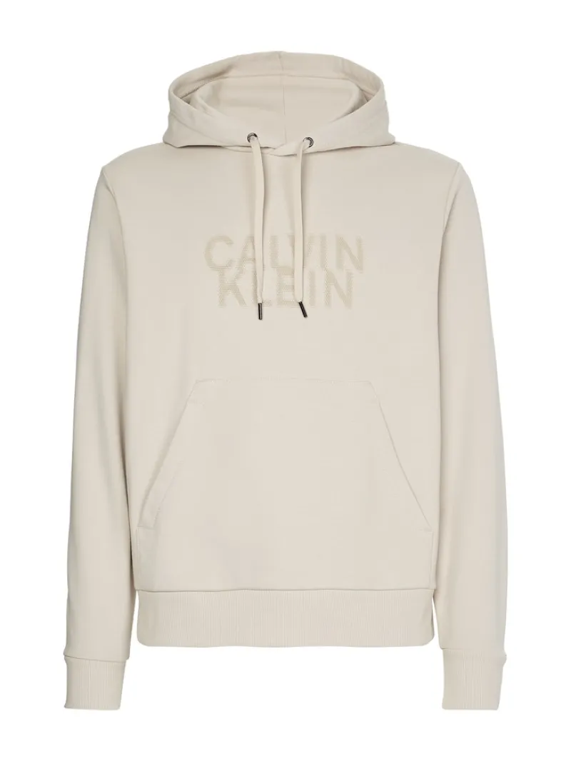 Calvin Klein Pullover & Sweatshirts*DISTORTED LOGO HOODIE stony beige