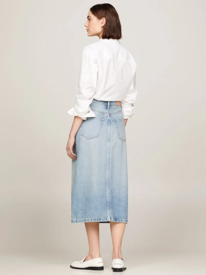 Tommy Hilfiger Röcke*DNM MIDI STRAIGHT SKIRT HW Ash