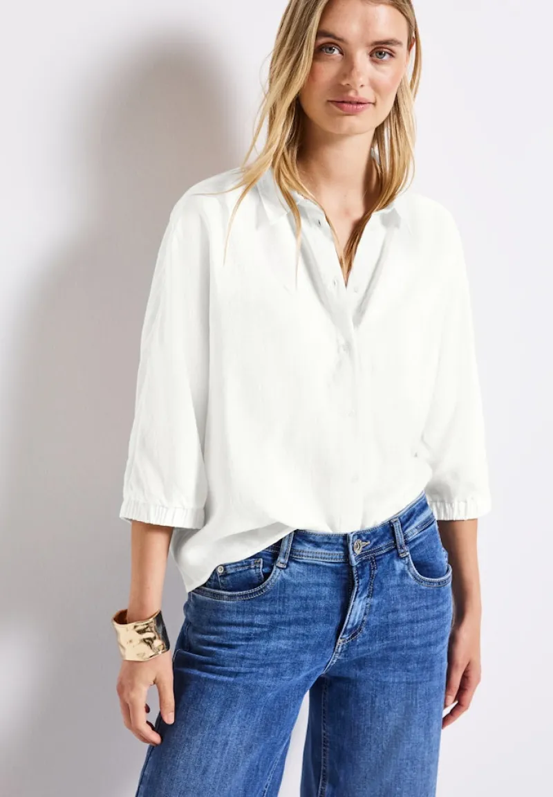 Street One Blusen*Dolman Hemdbluse off white