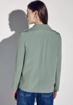Street One Jacken*Doppelreihiger Trenchcoat mint green
