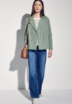 Street One Jacken*Doppelreihiger Trenchcoat mint green