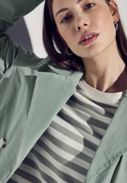 Street One Jacken*Doppelreihiger Trenchcoat mint green