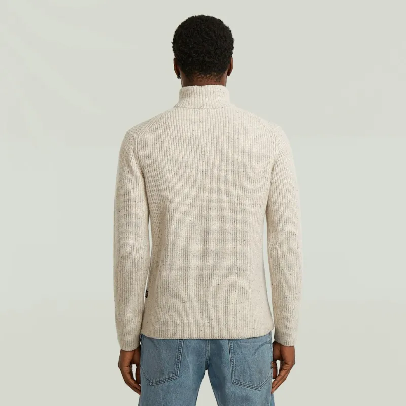 G-star Raw Pullover & Sweatshirts*Double collar half zip knit Whitebait