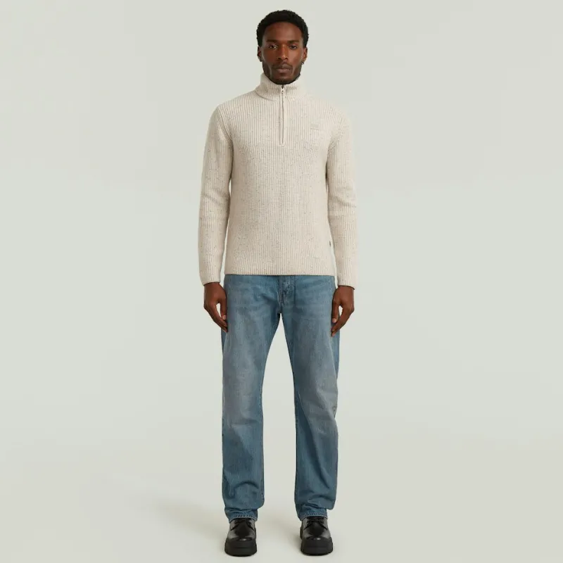 G-star Raw Pullover & Sweatshirts*Double collar half zip knit Whitebait