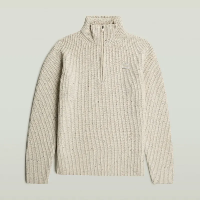 G-star Raw Pullover & Sweatshirts*Double collar half zip knit Whitebait