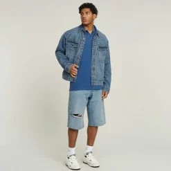 G-star Raw Shirts*Dunda overdyed slim polo ss pilot gd