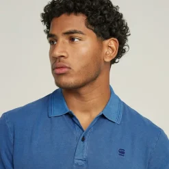 G-star Raw Shirts*Dunda overdyed slim polo ss pilot gd