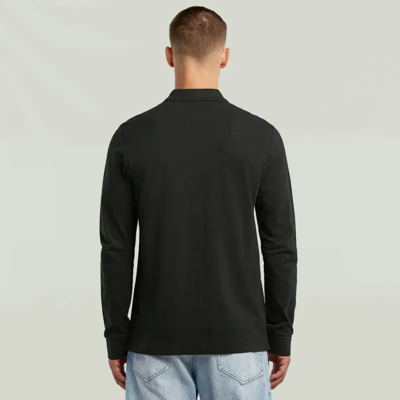 G-star Raw Shirts*Dunda slim polo ls dk black