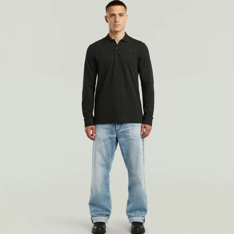 G-star Raw Shirts*Dunda slim polo ls dk black