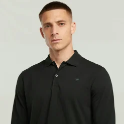 G-star Raw Shirts*Dunda slim polo ls dk black