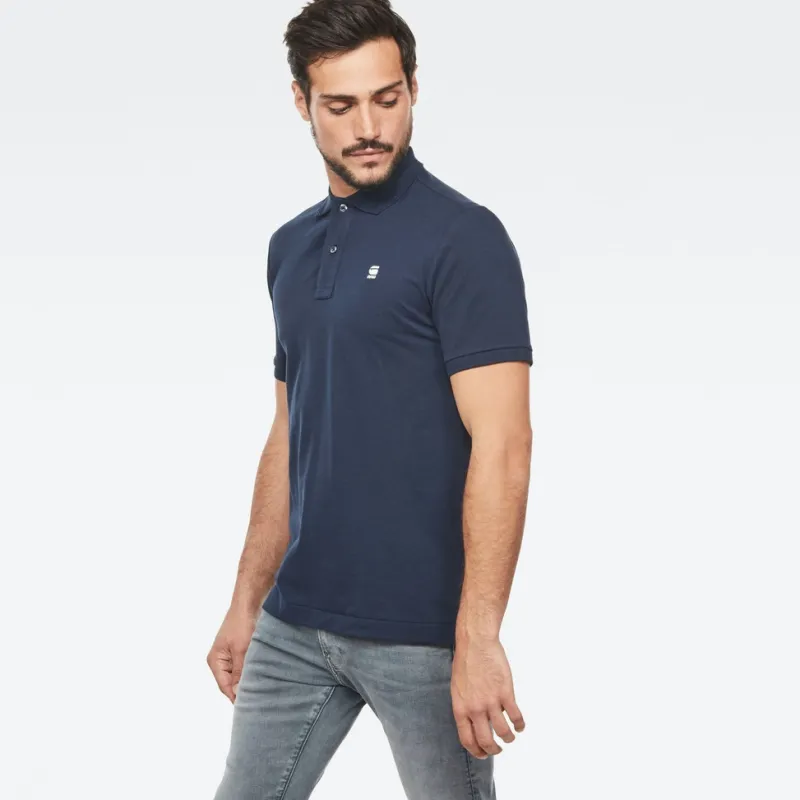 G-star Raw Shirts*Dunda slim polo ss sartho blue