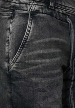 Street One Jeans*Dunkle Loose Fit Jeans black knit washed