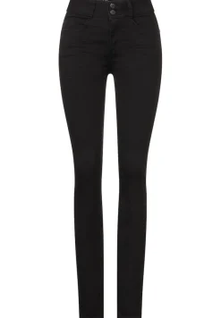 Street One Jeans*Dunkle Slim Fit Jeans black rinsed wash