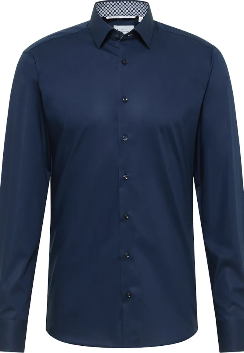 ETERNA Hemden|Big Boys*Dynamic Cotton Popeline Langarm navy