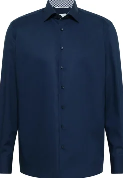 ETERNA Hemden|Big Boys*Dynamic Cotton Popeline Langarm navy