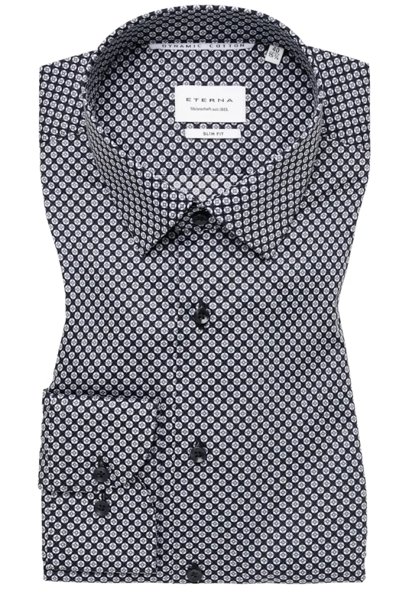 ETERNA Hemden|Big Boys*Dynamic Cotton Twill Langarm anthrazit