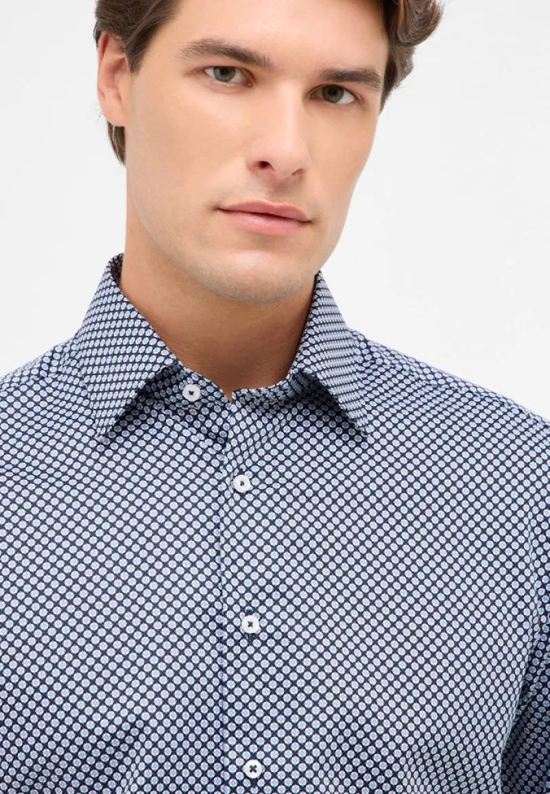 ETERNA Hemden|Big Boys*Dynamic Cotton Twill Langarm navy