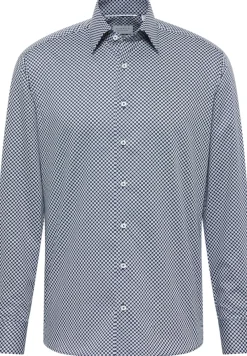 ETERNA Hemden|Big Boys*Dynamic Cotton Twill Langarm navy