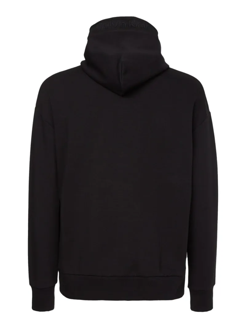 Calvin Klein Pullover & Sweatshirts*EMBOSSED RIB COMFORT HOODIE ck black