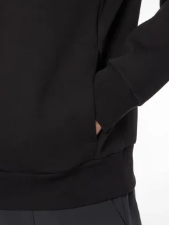 Calvin Klein Pullover & Sweatshirts*EMBOSSED RIB COMFORT HOODIE ck black