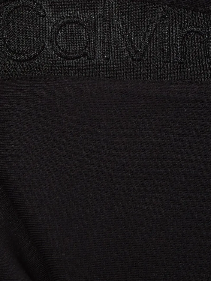 Calvin Klein Pullover & Sweatshirts*EMBOSSED RIB COMFORT HOODIE ck black