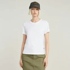 G-star Raw Shirts*Embro g-script logo r t wmn white
