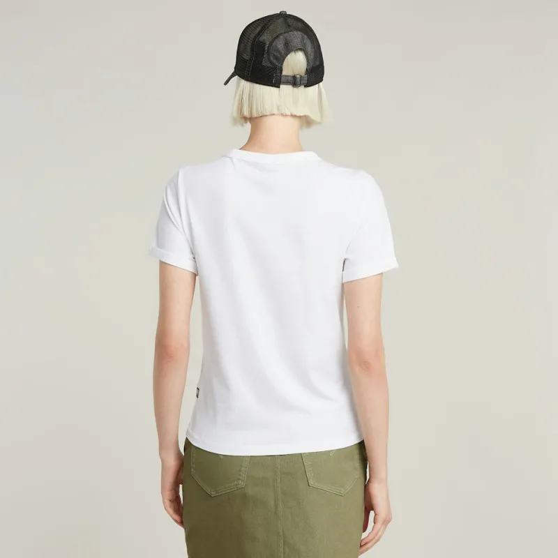 G-star Raw Shirts*Embro g-script logo r t wmn white
