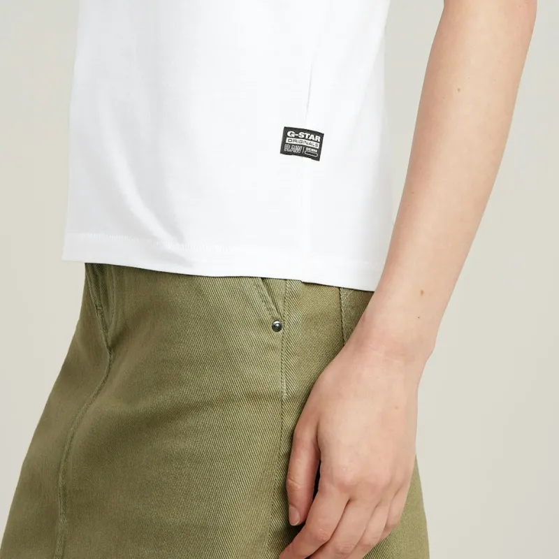 G-star Raw Shirts*Embro g-script logo r t wmn white