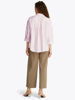 Tommy Hilfiger Blusen*ESS LINEN LOOSE 3-4 SLEEVE SHIRT foggy pink stp