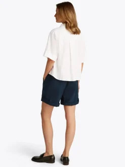 Tommy Hilfiger Blusen*ESS LINEN RELAXED S/S SHIRT th optic white