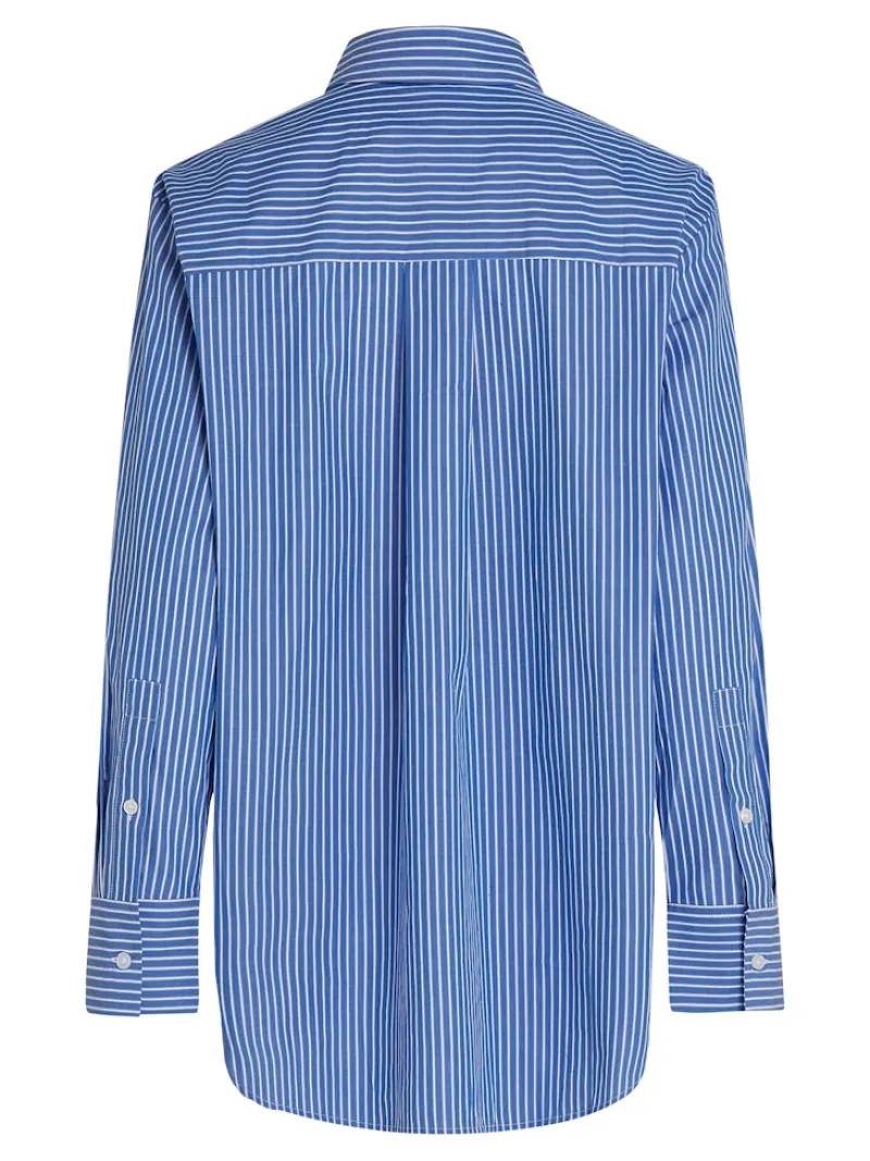 Tommy Hilfiger Blusen*ESS POPLIN EASY FIT SHIRT blue stp