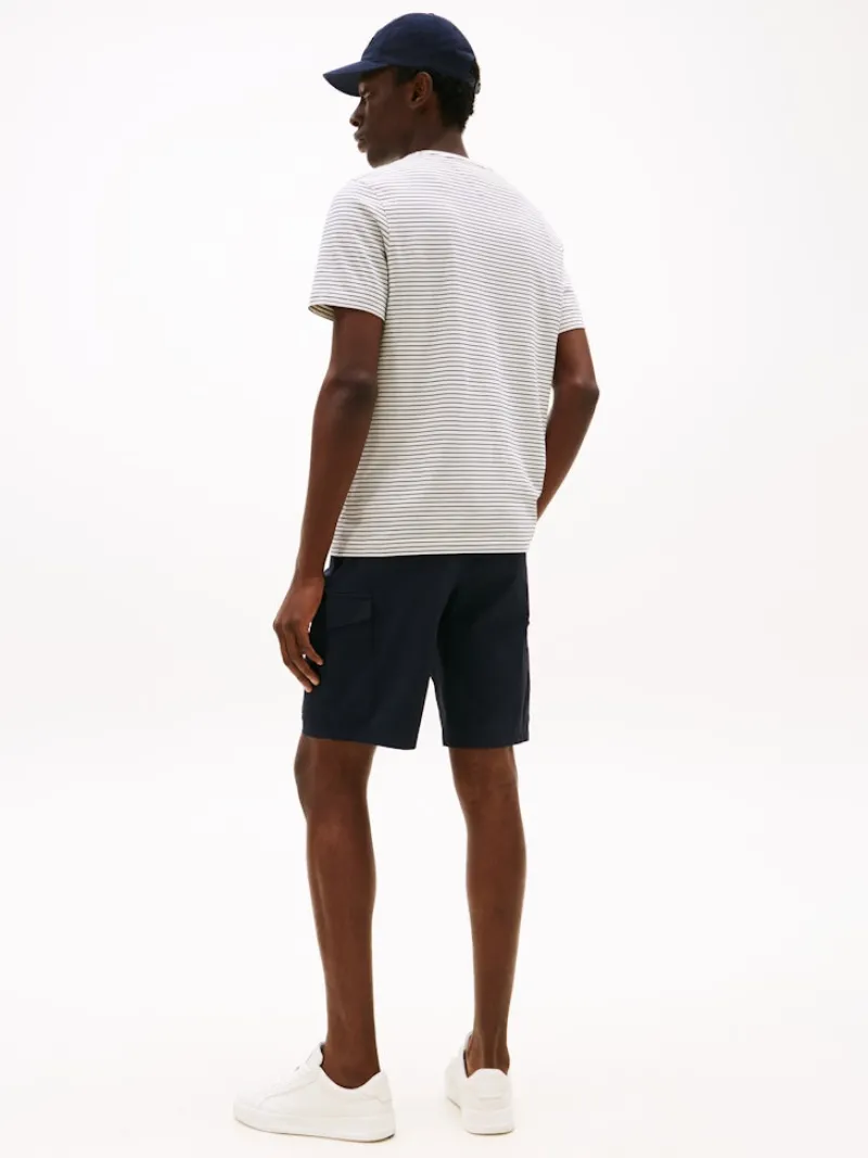 Tommy Hilfiger Shirts|Big Boys*ESS SEASONAL REG FIT SOLID TEE ivory petal-preppy navy