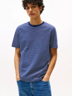 Tommy Hilfiger Shirts|Big Boys*ESS SEASONAL REG FIT SOLID TEE preppy navy-ivory petal