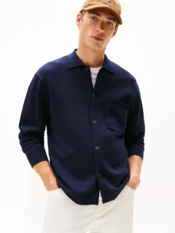 Tommy Hilfiger Hemden|Big Boys*ESSENTIAL COTTON LS OVER SHIRT desert sky