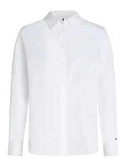 Tommy Hilfiger Blusen*ESSENTIAL COTTON REGULAR SHIRT th optic white