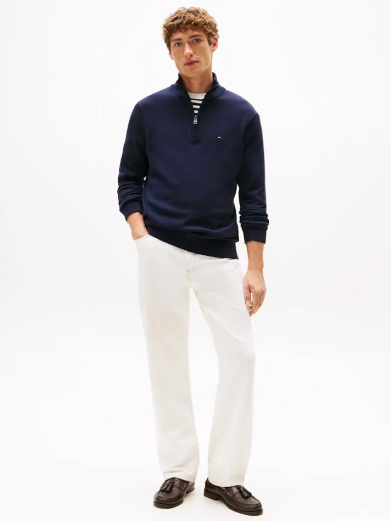 Tommy Hilfiger Pullover & Sweatshirts|Big Boys*ESSENTIAL COTTON ZIP MOCK desert sky