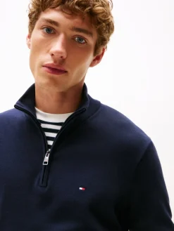 Tommy Hilfiger Pullover & Sweatshirts|Big Boys*ESSENTIAL COTTON ZIP MOCK desert sky