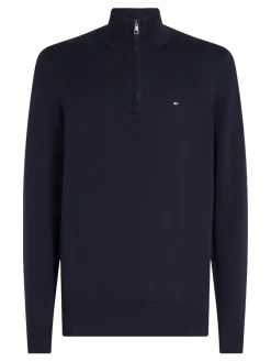 Tommy Hilfiger Pullover & Sweatshirts|Big Boys*ESSENTIAL COTTON ZIP MOCK desert sky