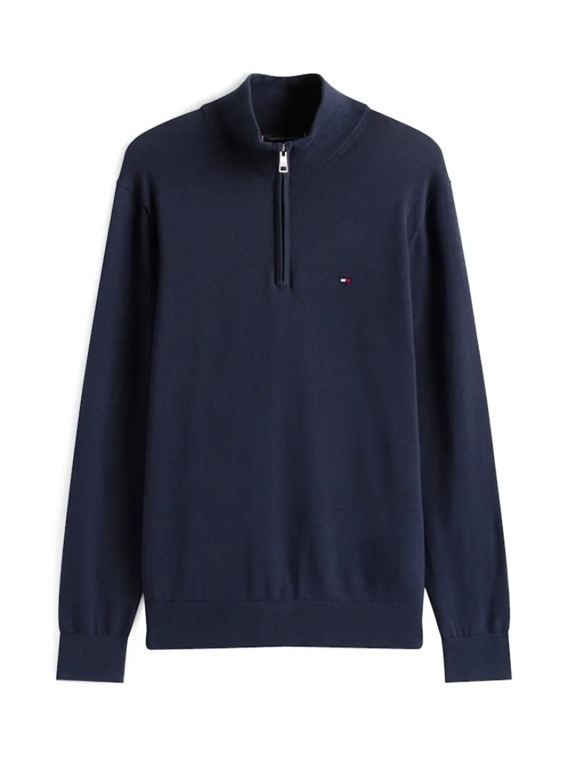 Tommy Hilfiger Pullover & Sweatshirts|Big Boys*ESSENTIAL COTTON ZIP MOCK desert sky