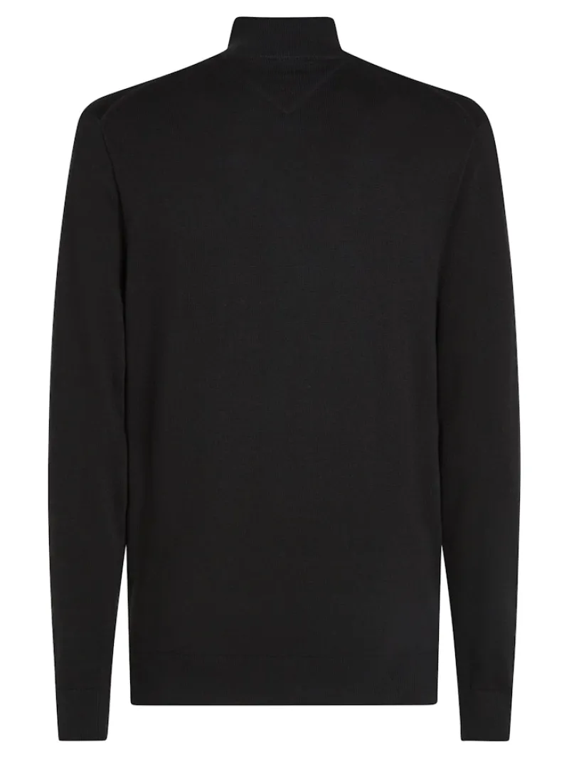 Tommy Hilfiger Pullover & Sweatshirts|Big Boys*ESSENTIAL COTTON ZIP MOCK Black