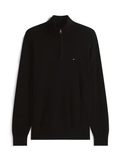 Tommy Hilfiger Pullover & Sweatshirts|Big Boys*ESSENTIAL COTTON ZIP MOCK Black