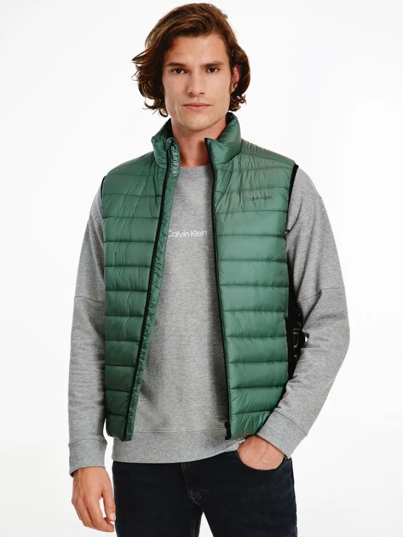 Calvin Klein Westen*ESSENTIAL SIDE LOGO VEST Balsam Green
