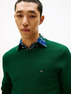 Tommy Hilfiger Pullover & Sweatshirts|Big Boys*ESSENTIAL STRUCTURE CREW NECK ornamental green heather