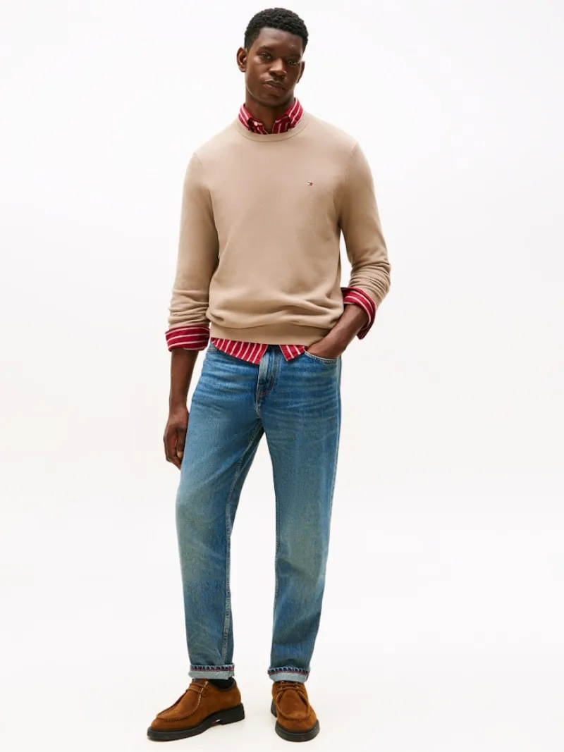 Tommy Hilfiger Pullover & Sweatshirts|Big Boys*ESSENTIAL STRUCTURE CREW NECK coastal taupe