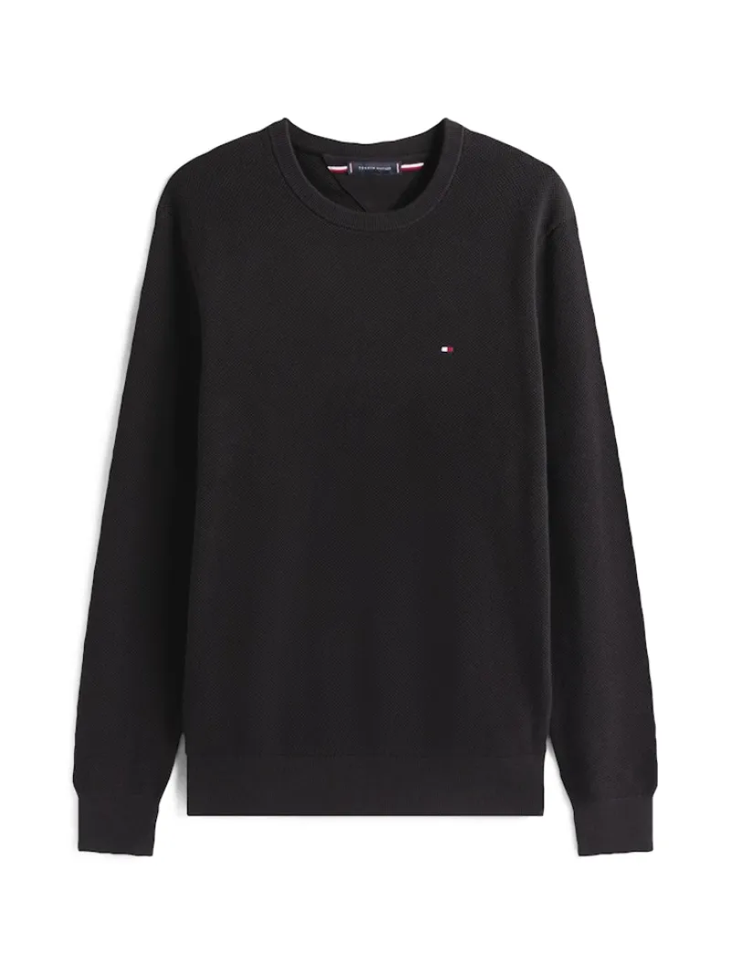 Tommy Hilfiger Pullover & Sweatshirts|Big Boys*ESSENTIAL STRUCTURE CREW NECK Black