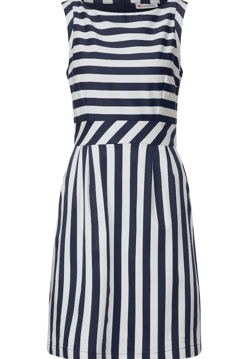 Street One Kleider*Etuikleid mit Streifenmuster deep blue