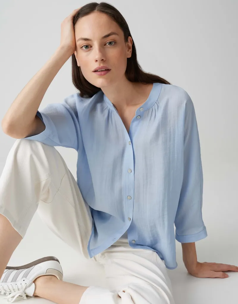 Opus Blusen*Fabell oxford blue