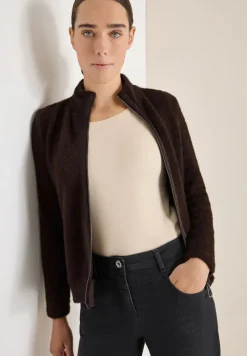 Cecil Pullover & Sweatshirts*Federgarn Jacke tartufo brown