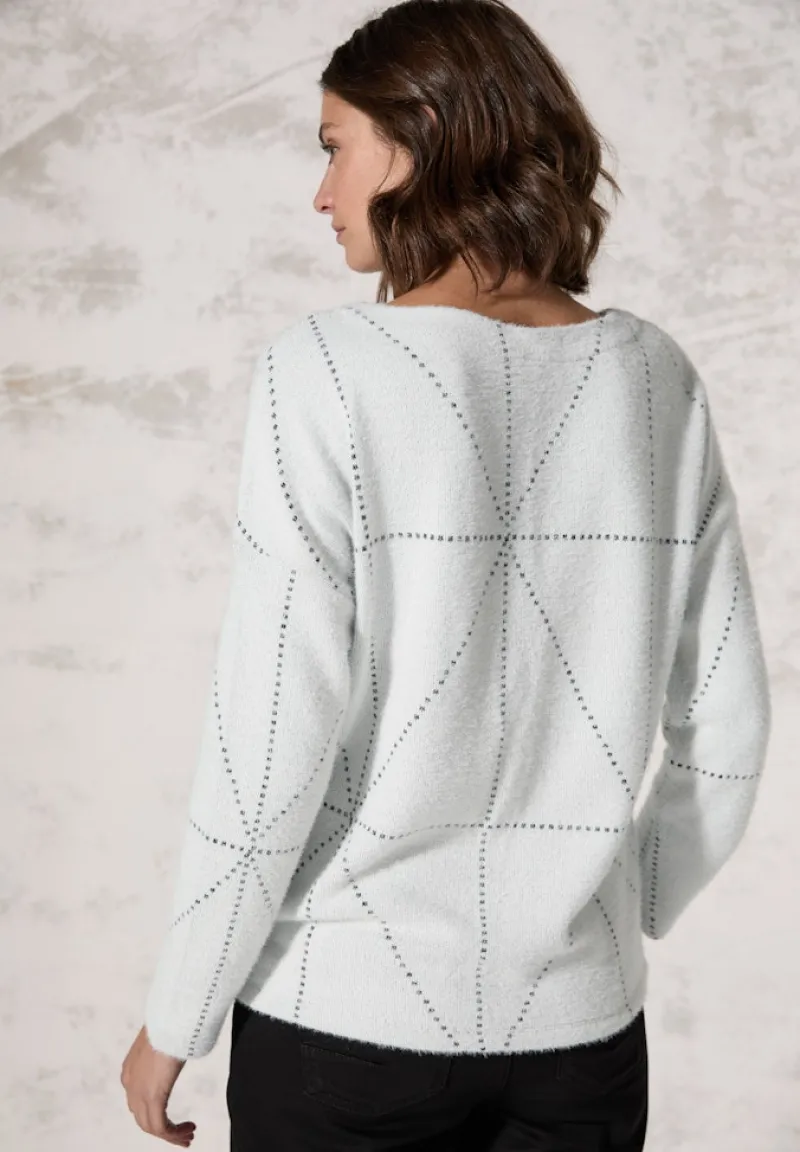 Cecil Shirts*Federgarn Langarmshirt vanilla white