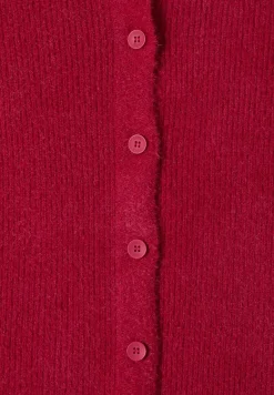 Cecil Pullover & Sweatshirts*Federgarn Ripp-Strickjacke beaujolais red